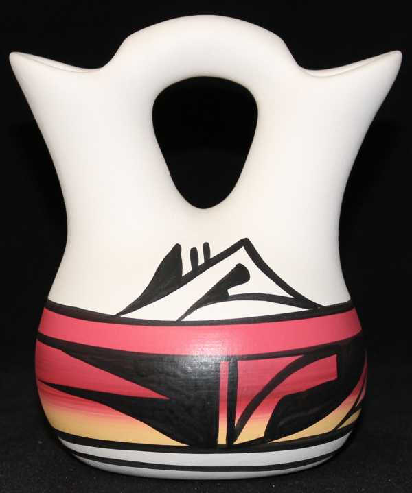 10023 Indian Rainbow 4 1/2 x 5 1/2 Inch Wedding Vase