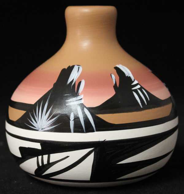 11083 Desert Rainbow 3 1/2 x 3 1/2 Ball Vase