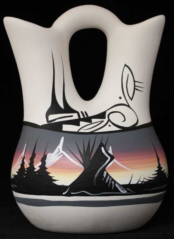 12025 Mountain Rainbow 5 1/2 x 8 Inch Wedding Vase