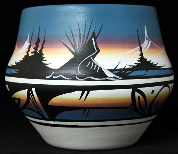 12027 Mountain Rainbow 7 1/2 x 6 Bowl