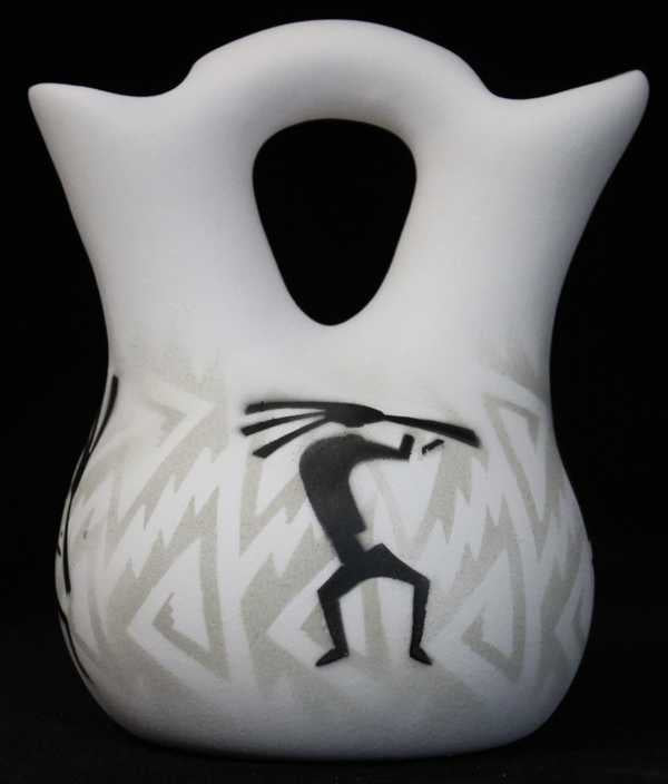 31023 Kokopelli Parade 4 1/2 x 5 1/2 Wedding Vase