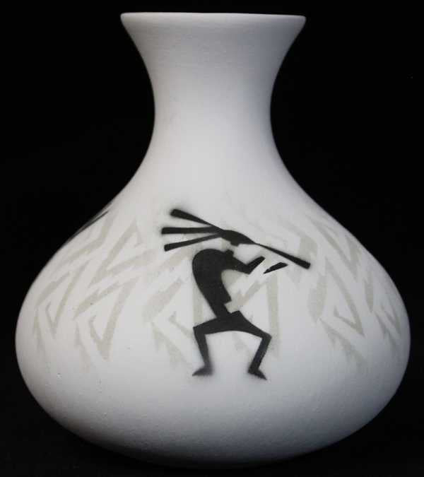 31135 Kokopelli Parade 3 1/2 x 4 1/2 Ball Vase