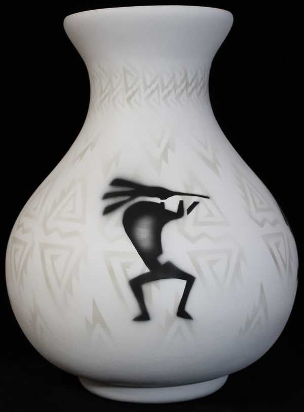 31136 Kokopelli Parade 10 1/2 x 14 1/2 Vase