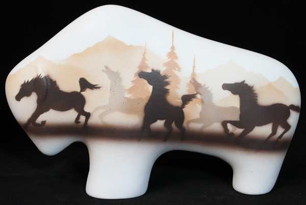 33155 Wild Horses 9 Medium Buffalo