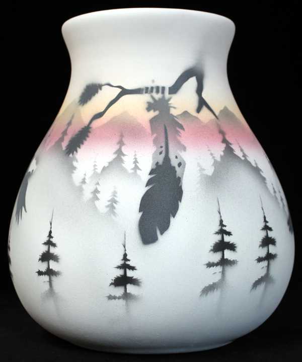 36052 Sacred Messenger 8 1/2 x 9 1/2 Pot