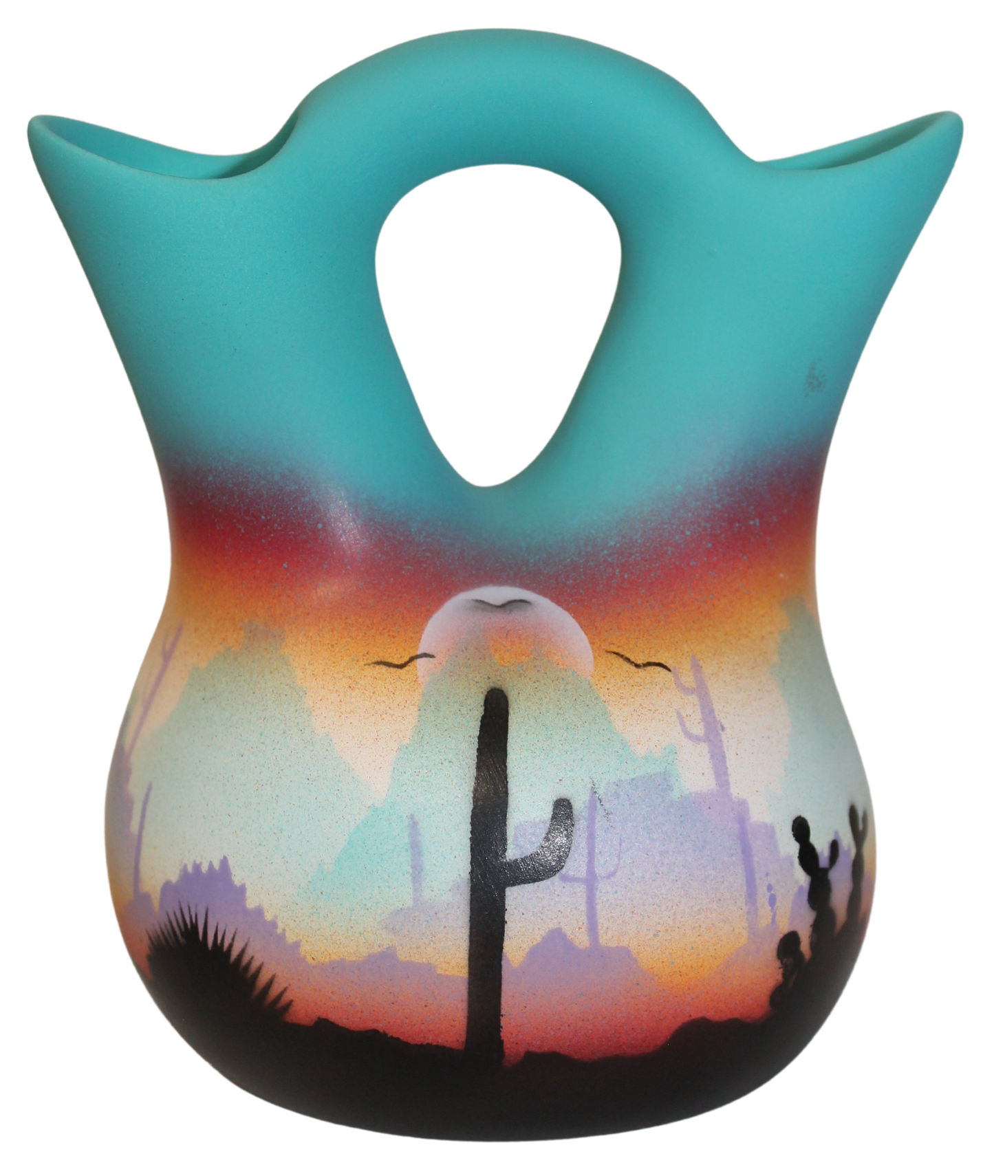43023 Colorful  4 1/2 x 5 1/2 Wedding Vase