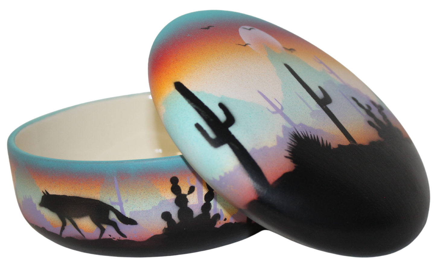 43125 Colorful Sonora 2 1/2 x 5 Box w/Lid
