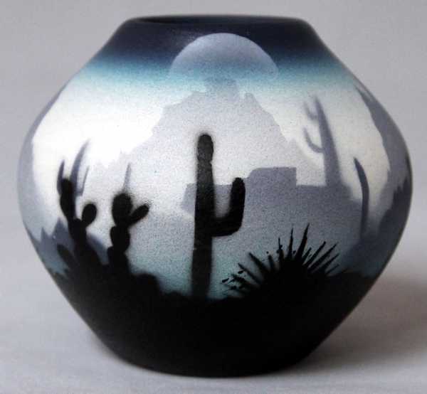 44035 Blue Sonora Desert Mini Pot