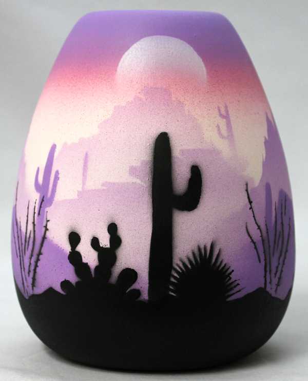 45015 Purple Sonora Desert 4 x 5 1/2 Vase