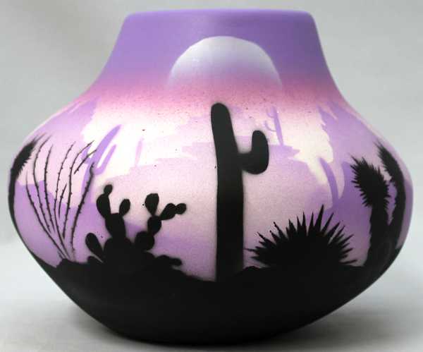 45057 Purple Sonora Desert 7 1/2 x 6 Bowl