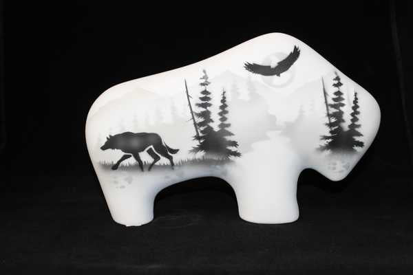 61156 High Country Tracks Wolf 6 1/2" Petite Buffalo