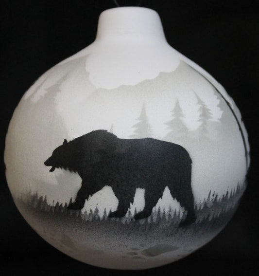 62151 High Country Tracks Bear Ornament