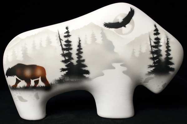 62155 High Country Tracks Bear 9 Medium Buffalo