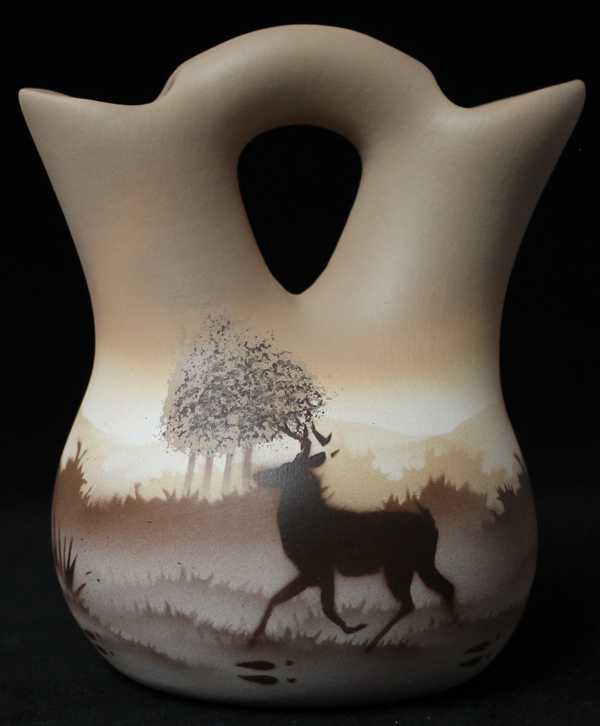 66023 Back Country Tracks Deer 4 1/2 x 5 1/2 Wedding Vase