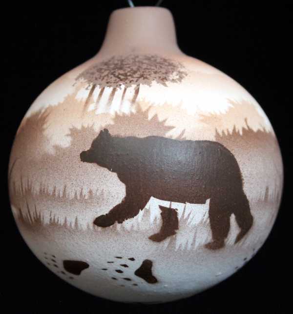 67151 Back Country Tracks Bear Ornament