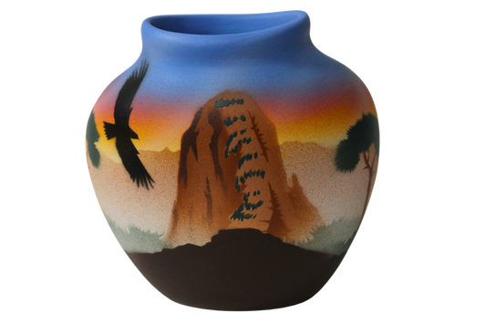 AL141 Angels Landing 3 x 3 Pillow Vase