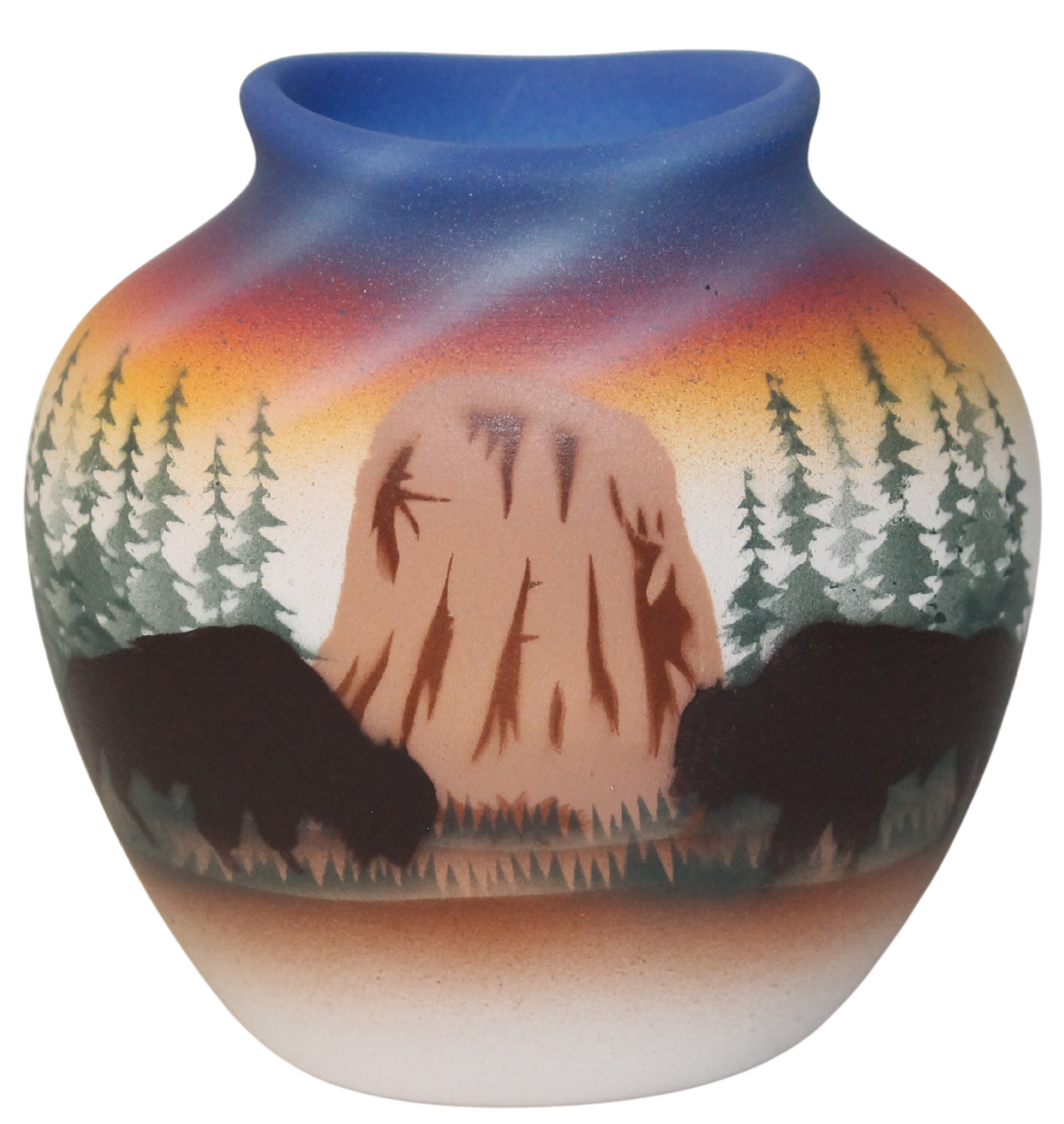 DBB5 Devils Tower Buffalo Mini Pot