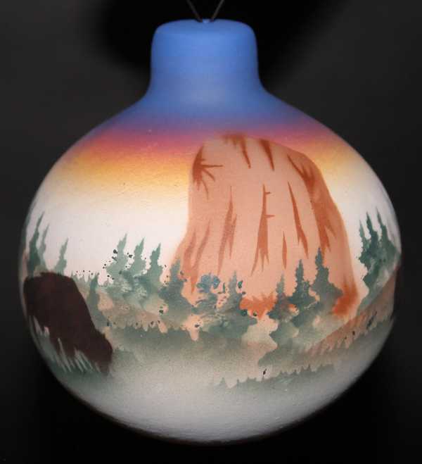 DBOR Devils Tower Bufflalo Ornament