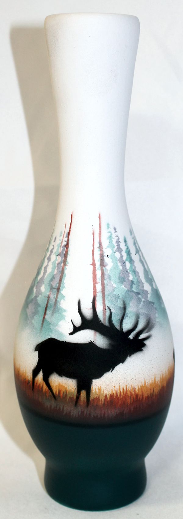 MTM4 Morning Mist -Elk 3 x 8 Bud Vase