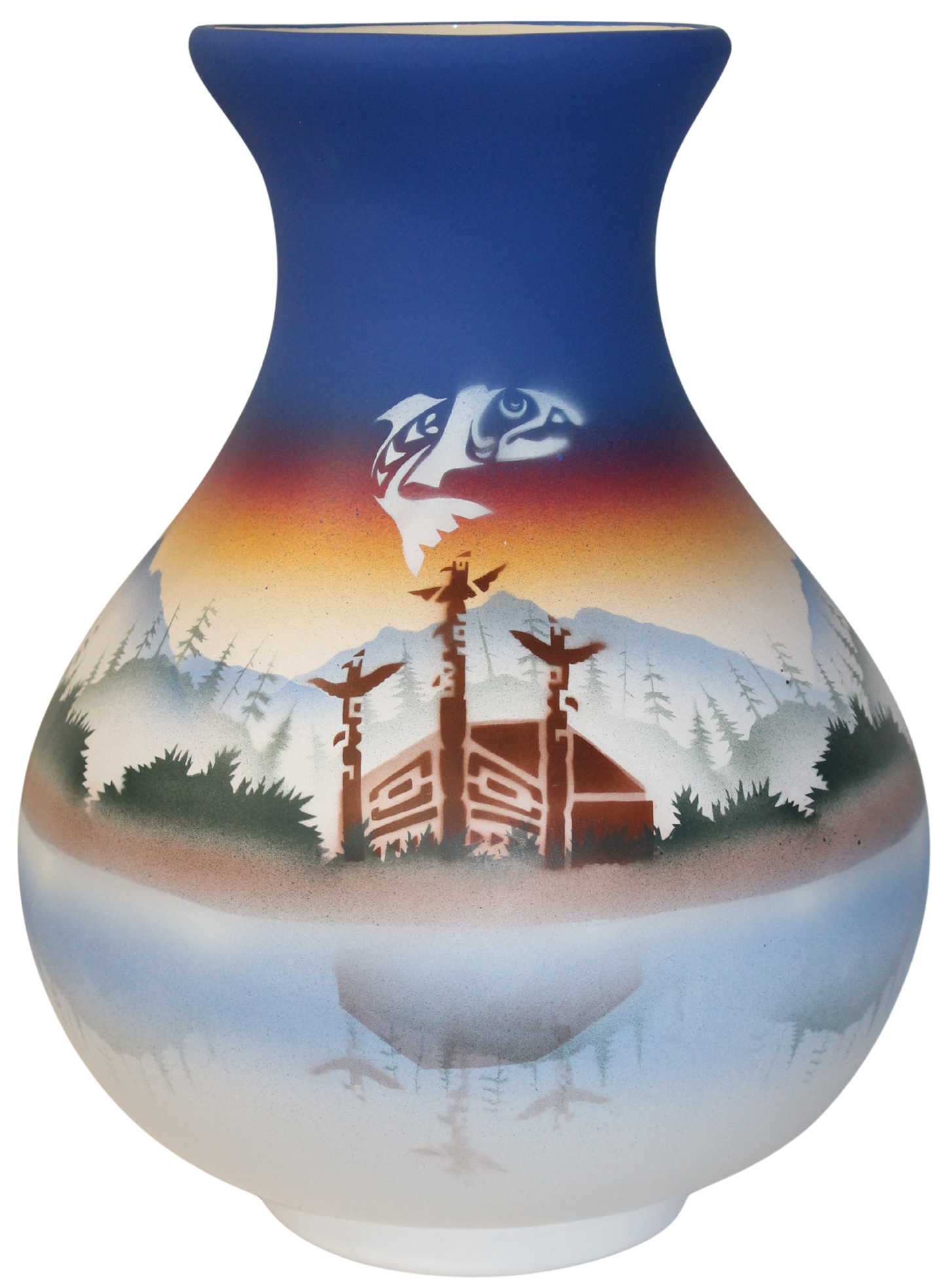 TS136 Totem Spirit 10 1/2 x 14 1/2 Vase