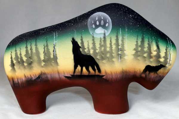 WSMB Woodland Shadows - Wolf 9 Medium Buffalo