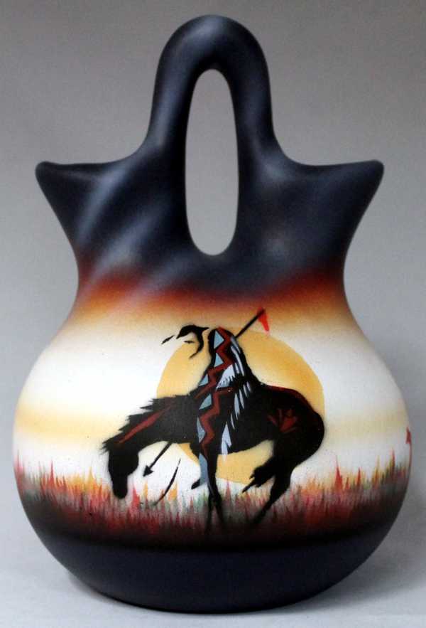 ETL7 End of the Trail 5 1/2 x 8 Wedding Vase