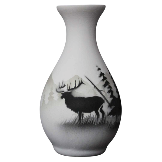 63076 High Country Tracks Elk 2 1/2 x 5 Bud Vase