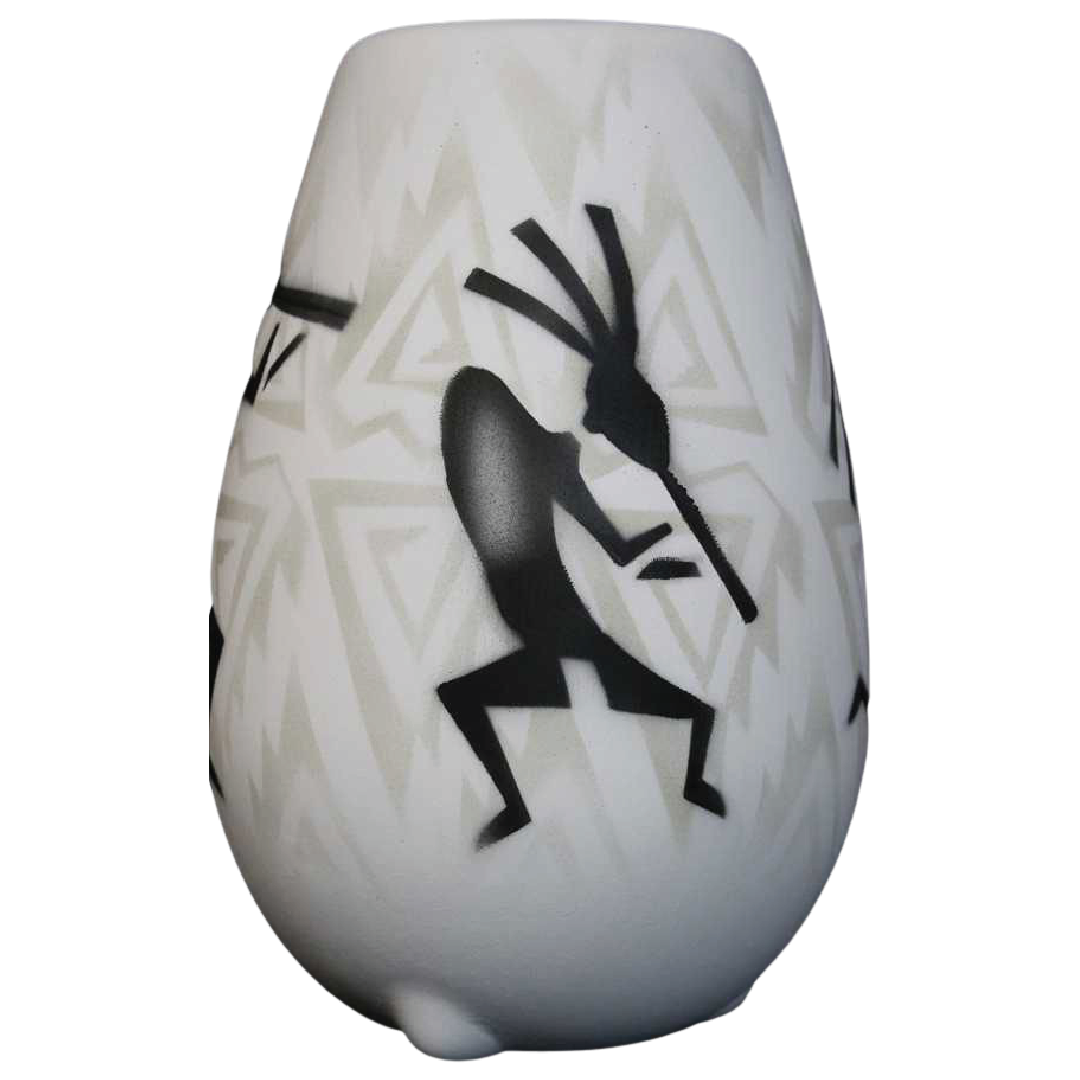 31091 Kokopelli Parade  6 x 8 1/2 Vase