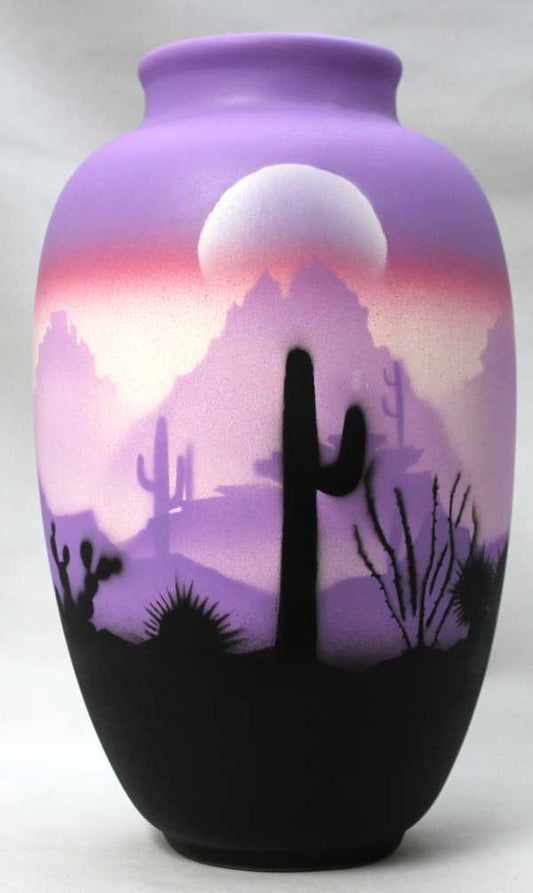 45033 Purple Sonora Desert  6 x 10 Ginger Jar