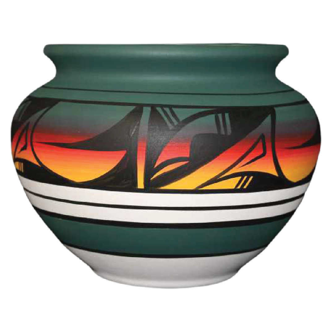 10062 Indian Rainbow 7 1/2 x 5 1/2 Inch Bowl