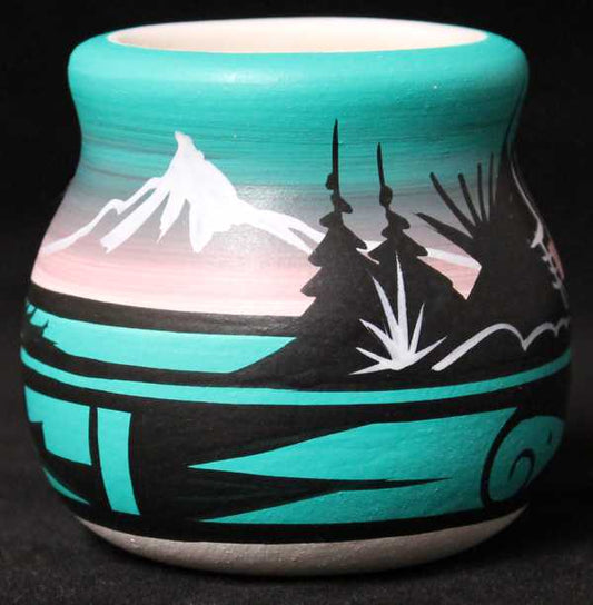 12059 Mountain Rainbow Mini Pot