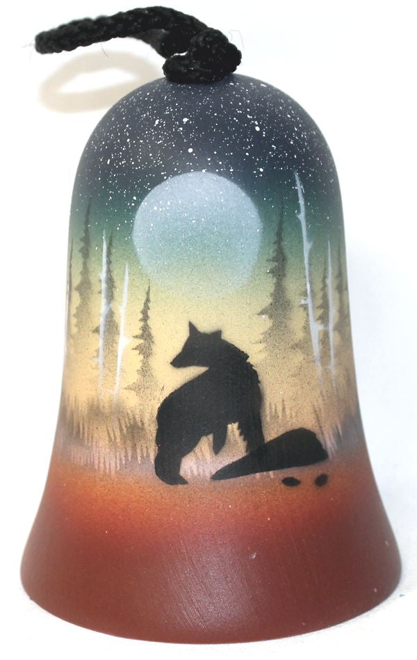 39004 Woodland Shadows Bear  3 x 4 1/2 Bell