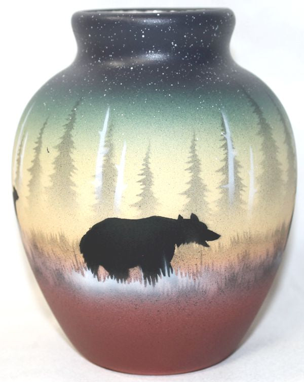 39084 Woodland Shadows - Bear  4 1/2 x 6 Jar