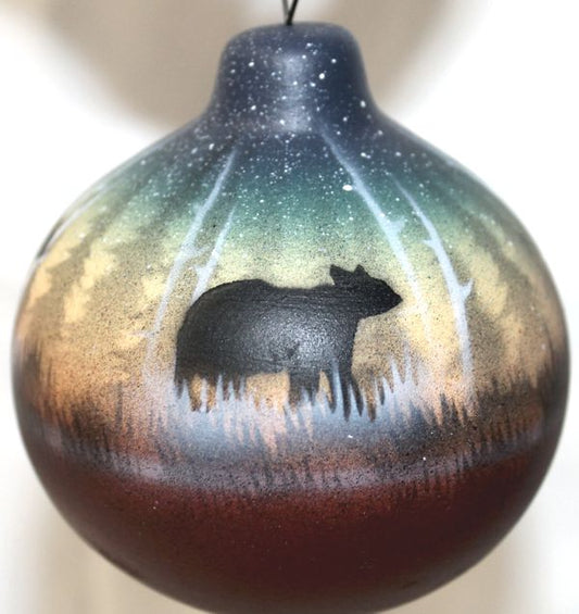 39151 Woodland Shadows- Bear Ornament