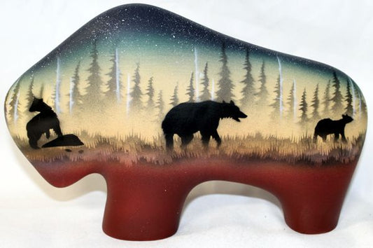 39155 Woodland Shadows - Bear 9" Medium Buffalo