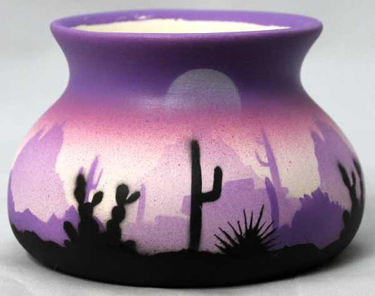 45147 Purple Sonora Desert  4 1/2 x 3 Candle 2"