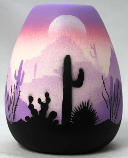 45015 Purple Sonora Desert  4 x 5 1/2 Vase