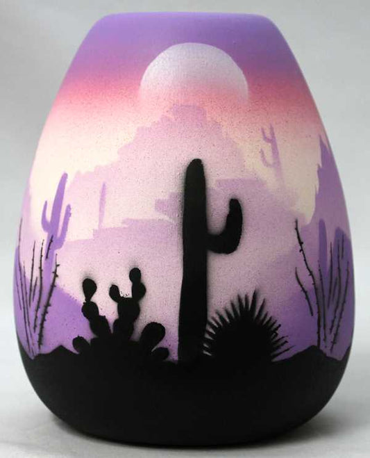 45015 Purple Sonora Desert  4 x 5 1/2 Vase