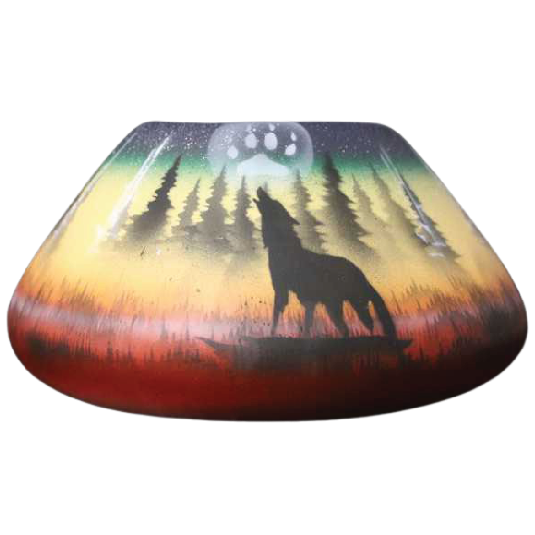 WSL5 Woodland Shadows - Wolf 8 x 4 Bowl