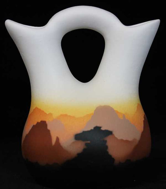 35023 Sunset Canyon  4 1/2 x 5 1/2 Wedding Vase