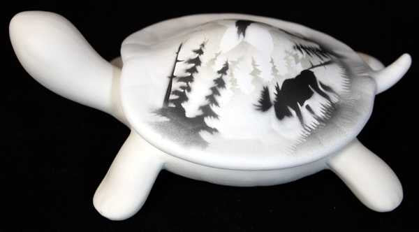60104 High Country Tracks Moose 6 1/2 Turtle Box