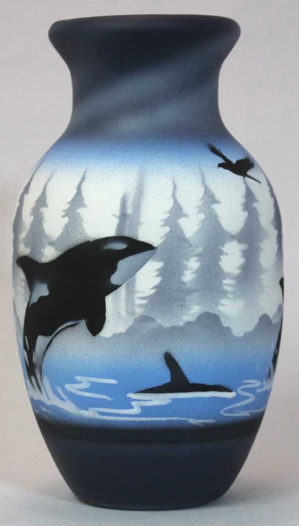 WBS1 Whaler Bay 3 1/2 x 6 Bud Vase