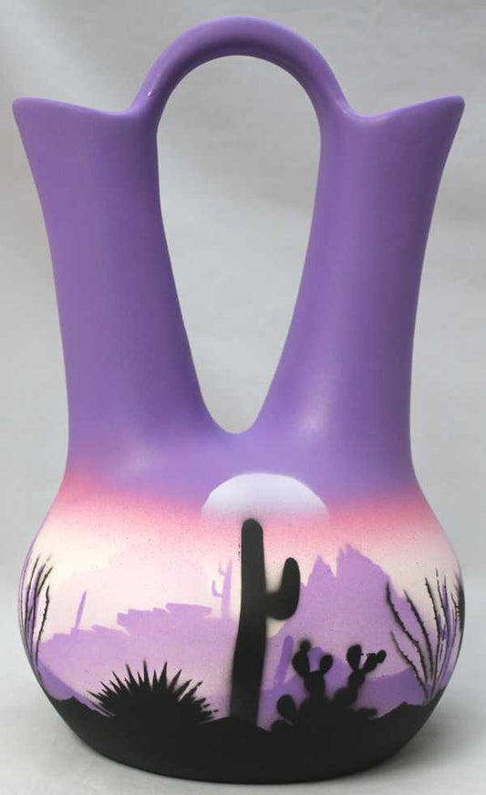 45065 Purple Sonora Desert  7 1/2 x 12 Wedding Vase