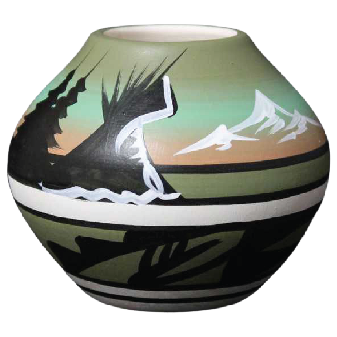 12035 Mountain Rainbow  Mini Pot