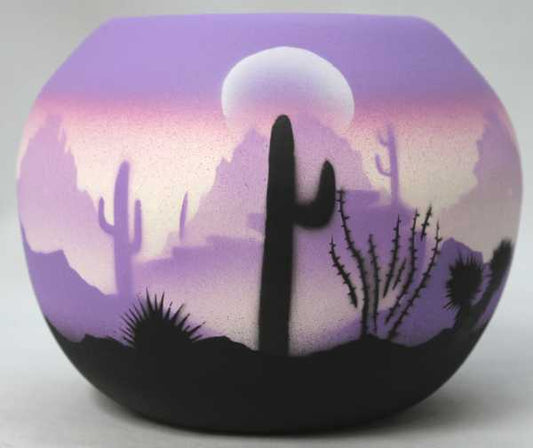 45089 Purple Sonora Desert  6 x 5 Bowl