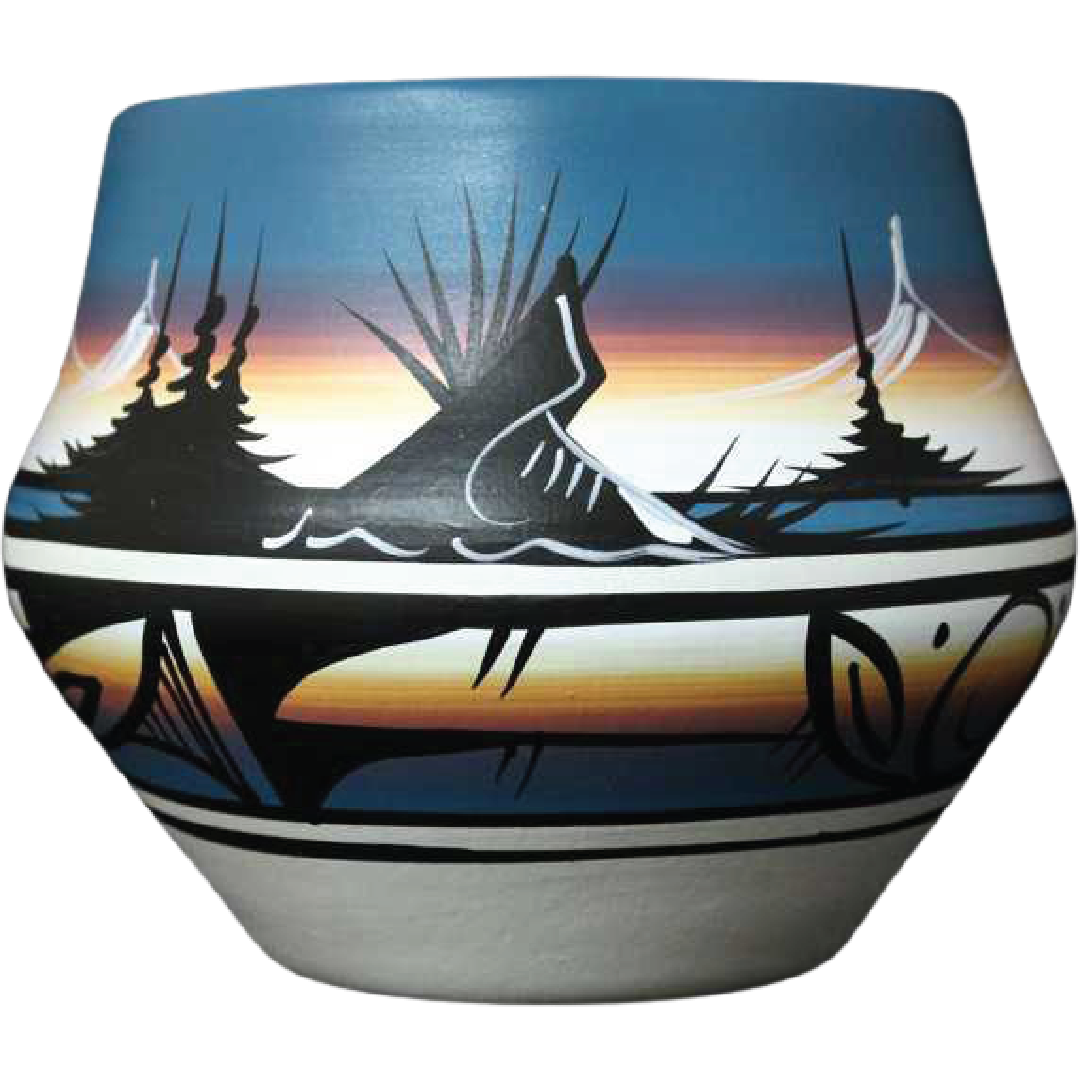 12027 Mountain Rainbow 7 1/2 x 6 Bowl