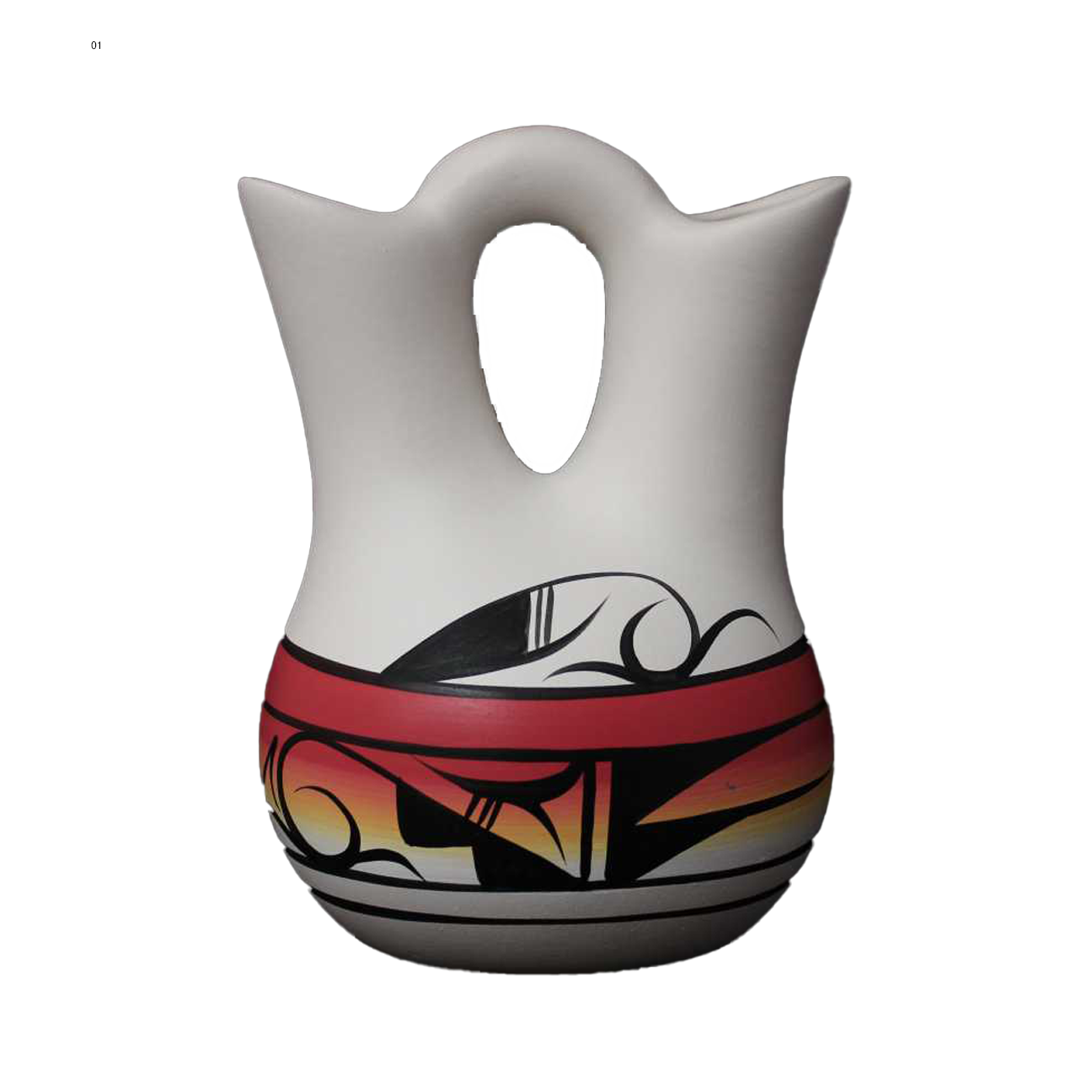 10025 Indian Rainbow 5 1/2 x 8 Inch Wedding Vase