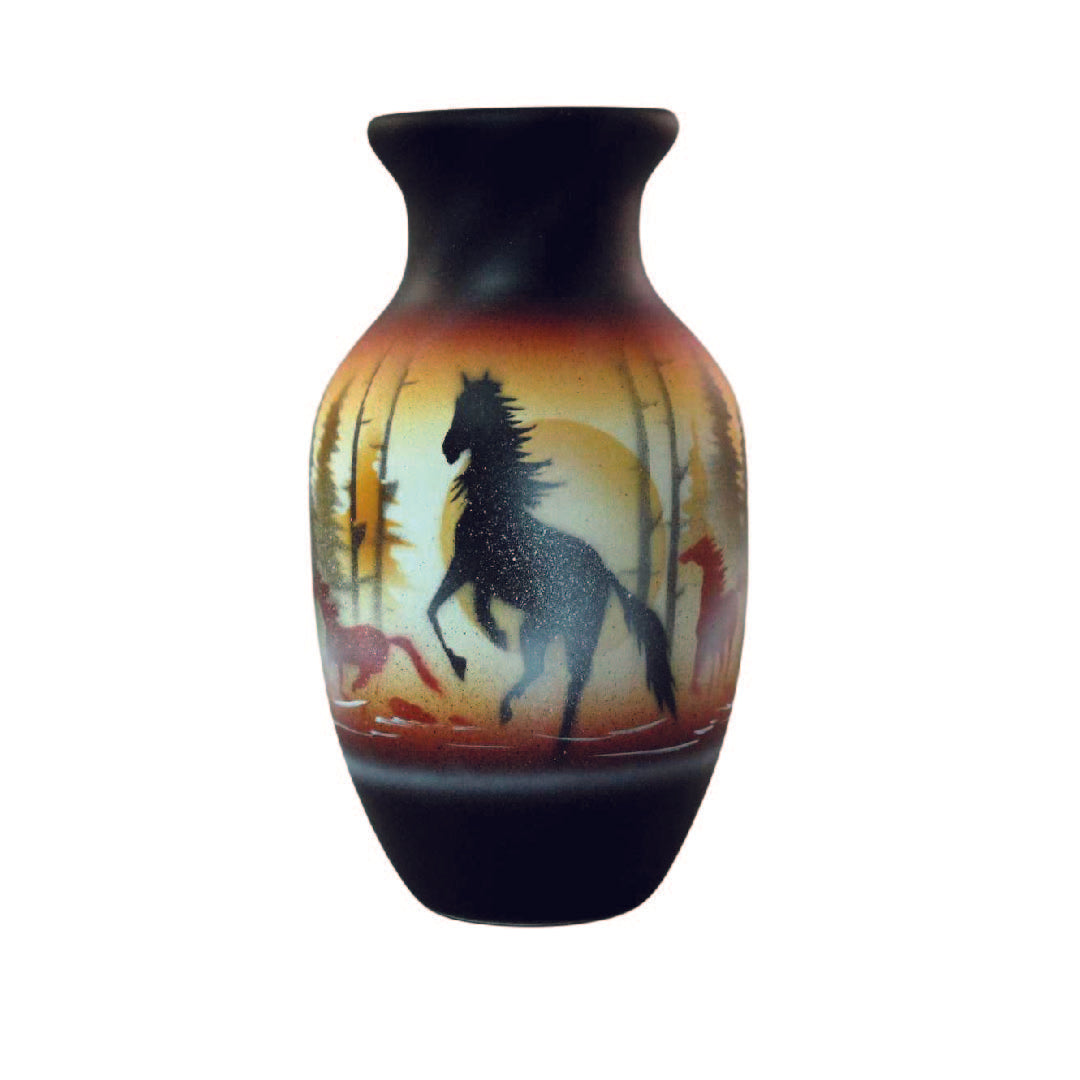 BFS1 Born Free Horses 3 1/2 x 6 Bud Vase