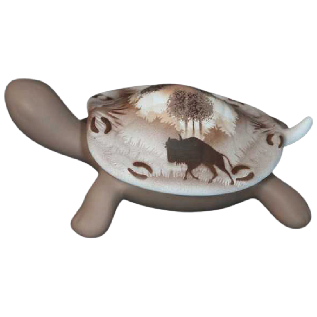 64104 Back Country Tracks Buffalo 6 1/2 Turtle Box