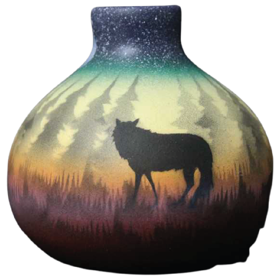 WSB4 Woodland Shadows - Wolf Mini Pot